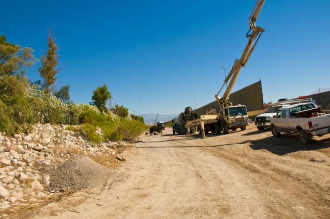 Tall concrete barriers used to reduce the sound of traffic along U.S. 95 have provided cover and easy access for thieves who have been stealing various materials from highway construction sites. 